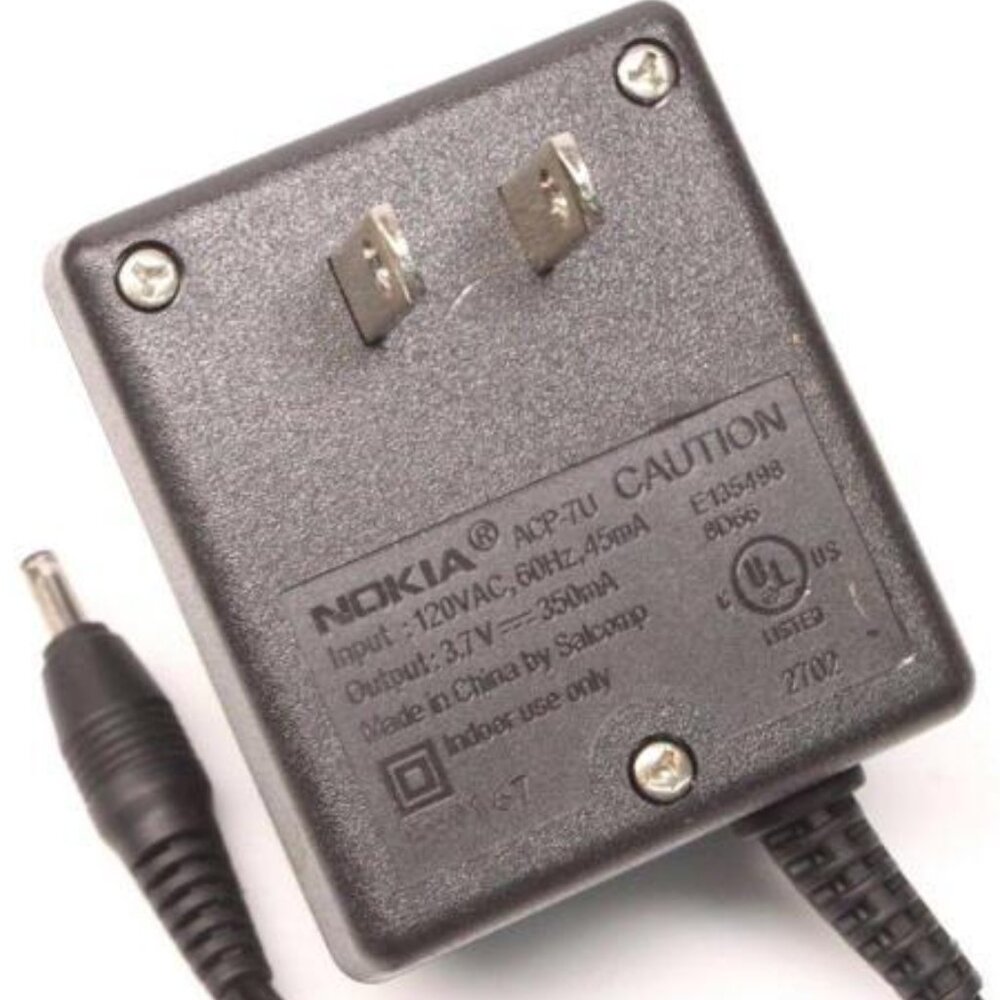 Genuine Nokia ACP-7U Direct Plug-In Charger Adapter 3.7VDC 360mA